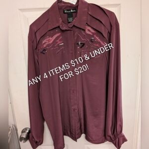 RARE Western Richard Martin vintage blouse ** 12